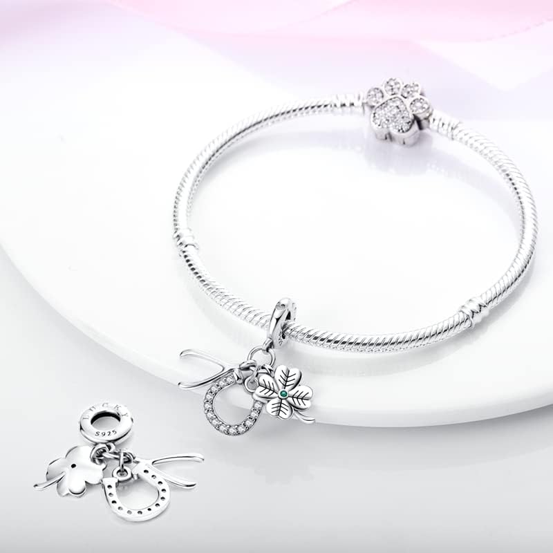 CYCUFF Store 925 Sterling Silver Charms Suitable for Charm Necklaces, Bracelet Pendants Beads Jewellery Gift for Women Family Friends - Image 2